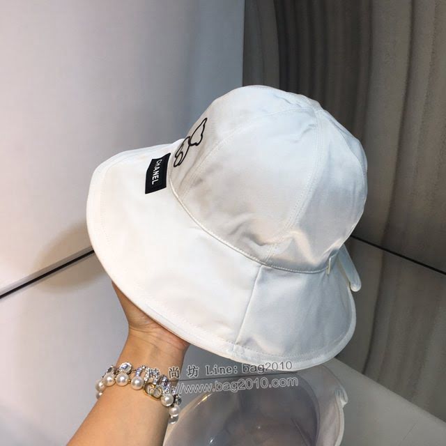 Chanel新品女士帽子 香奈兒牛津小熊漁夫帽遮陽帽  mm1495